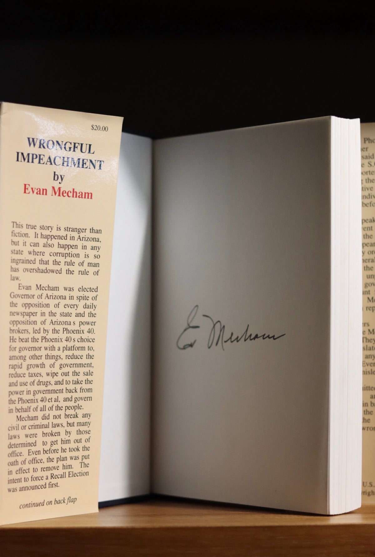 Wrongful Impeachment Gov. Evan Meghan