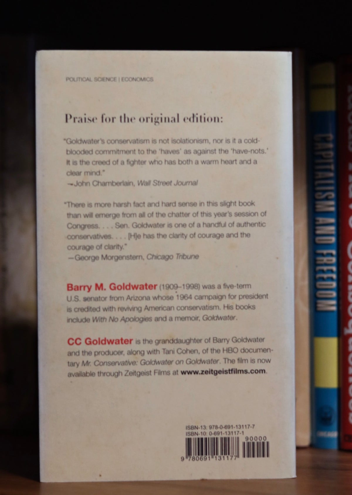 The conscience of a conservative by Barry Goldwater edited by CC Goldwater *signed