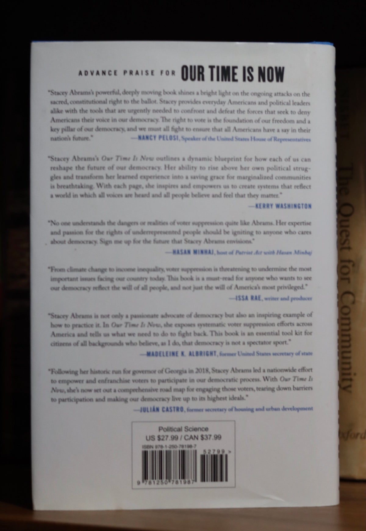 Our time is now by Stacey Abrams Signed
