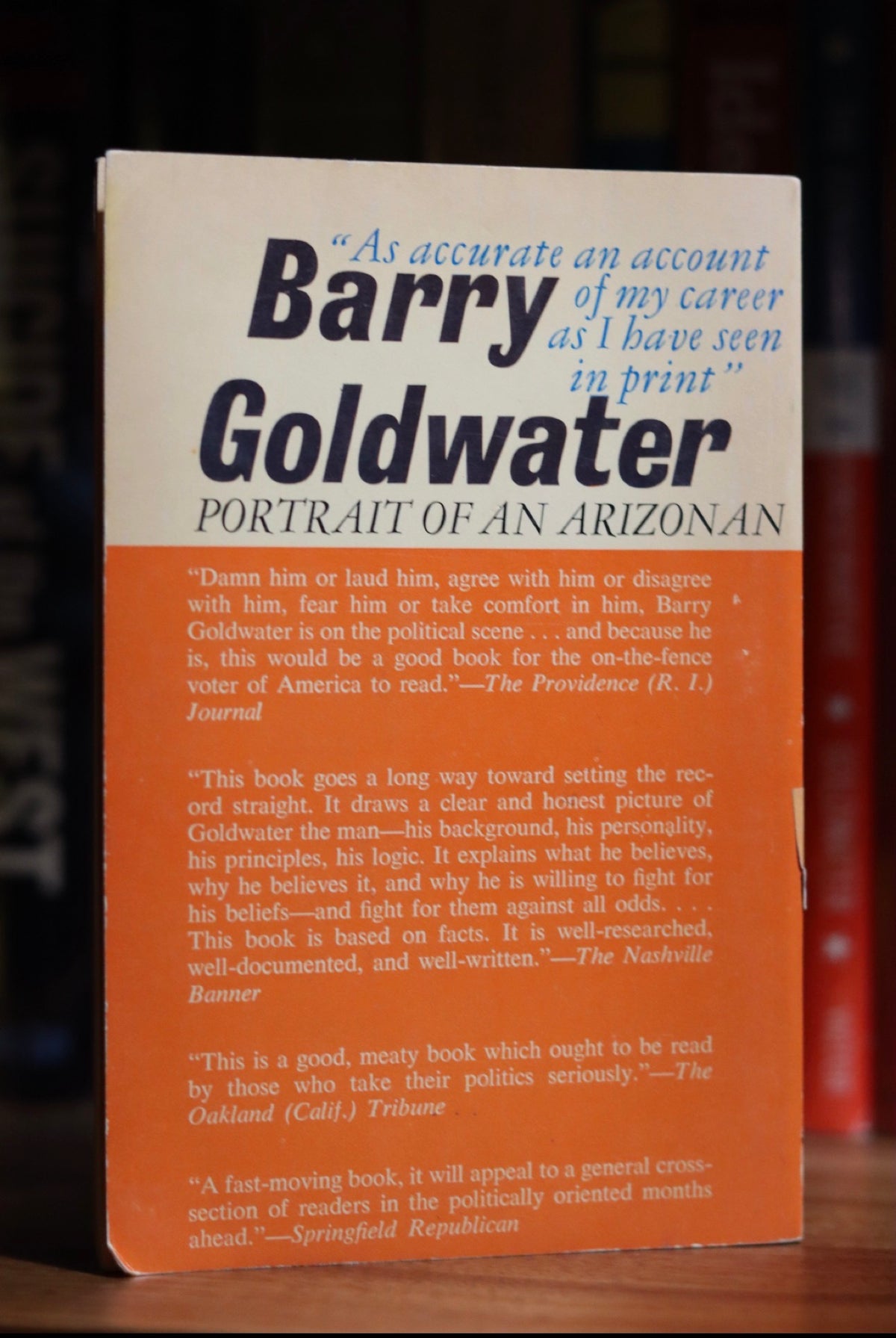 Barry Goldwater Portrait of an Arizonan by Edwin Mcdowell