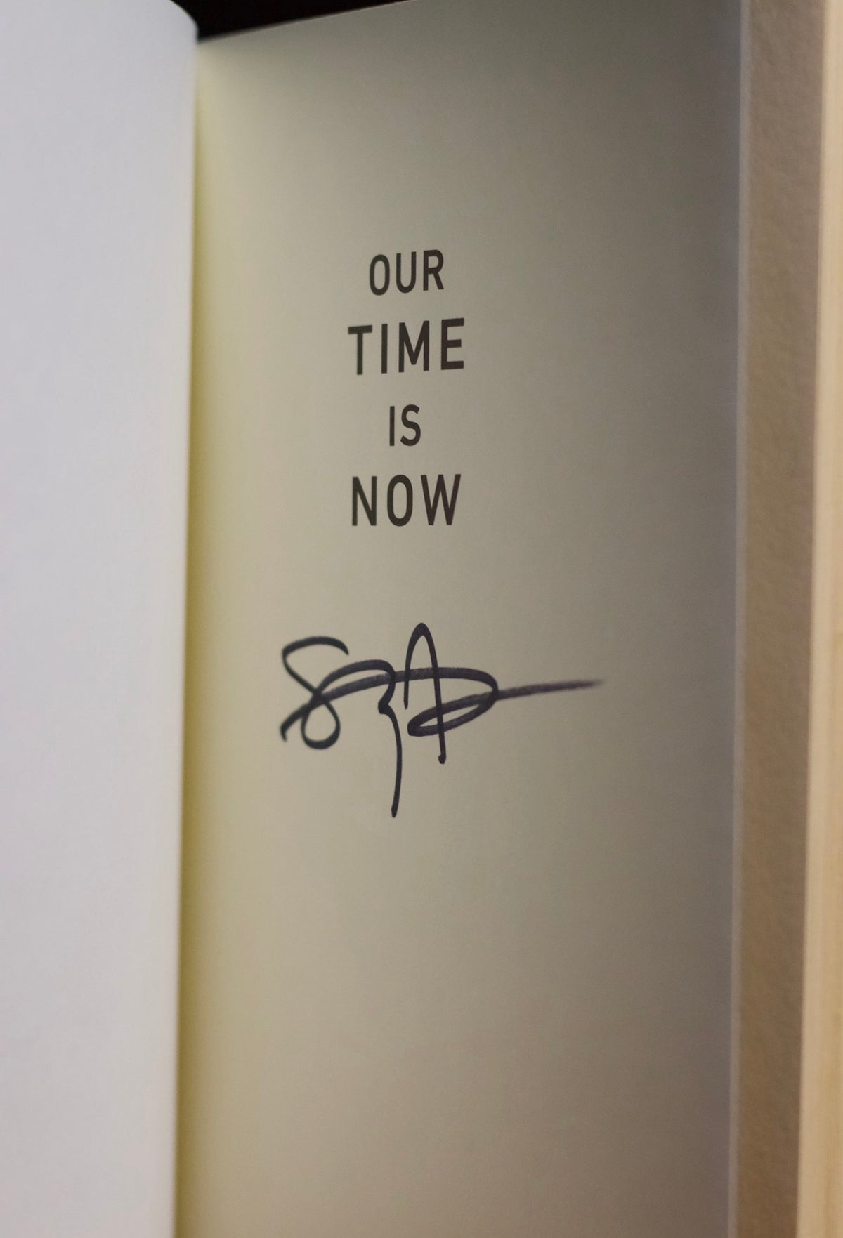 Our time is now by Stacey Abrams Signed