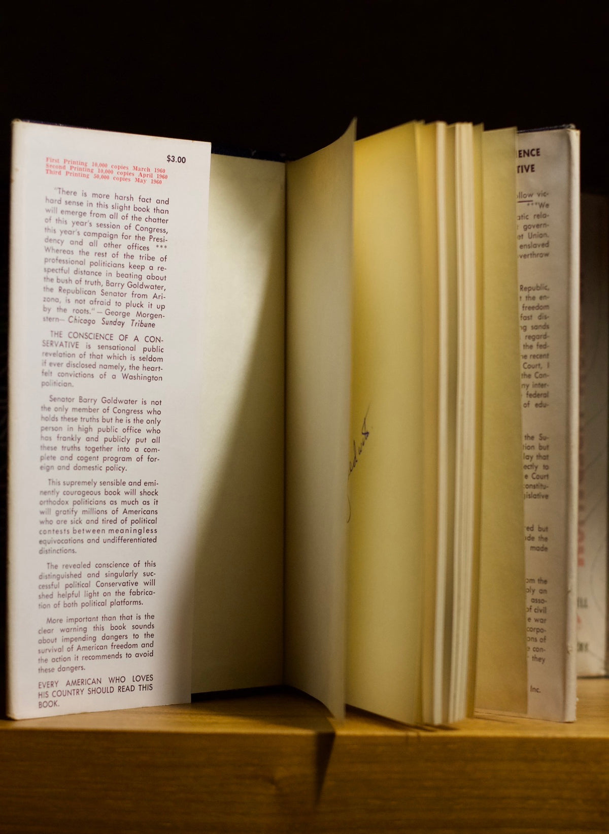 The conscience of a conservative Barry Goldwater Signed First Edition